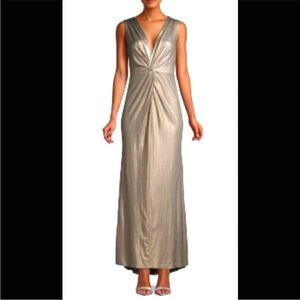 Calvin Klein Metallic Maxi Dress